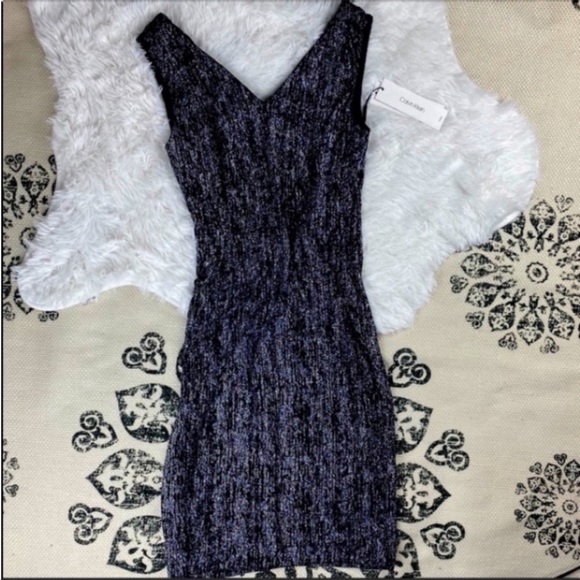 CALVIN KLEIN METALLIC DRESS SIZE 4 - Picture 7 of 10